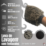 Luva de Lavagem com Tentáculos Cinza 26x22 - Lincoln - Imagem 3