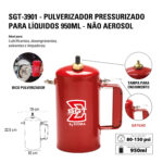 Pulverizador Pressurizado para Líquidos 950ml Não Aerosol SGT-3901 - Sigma Tools - Imagem 4
