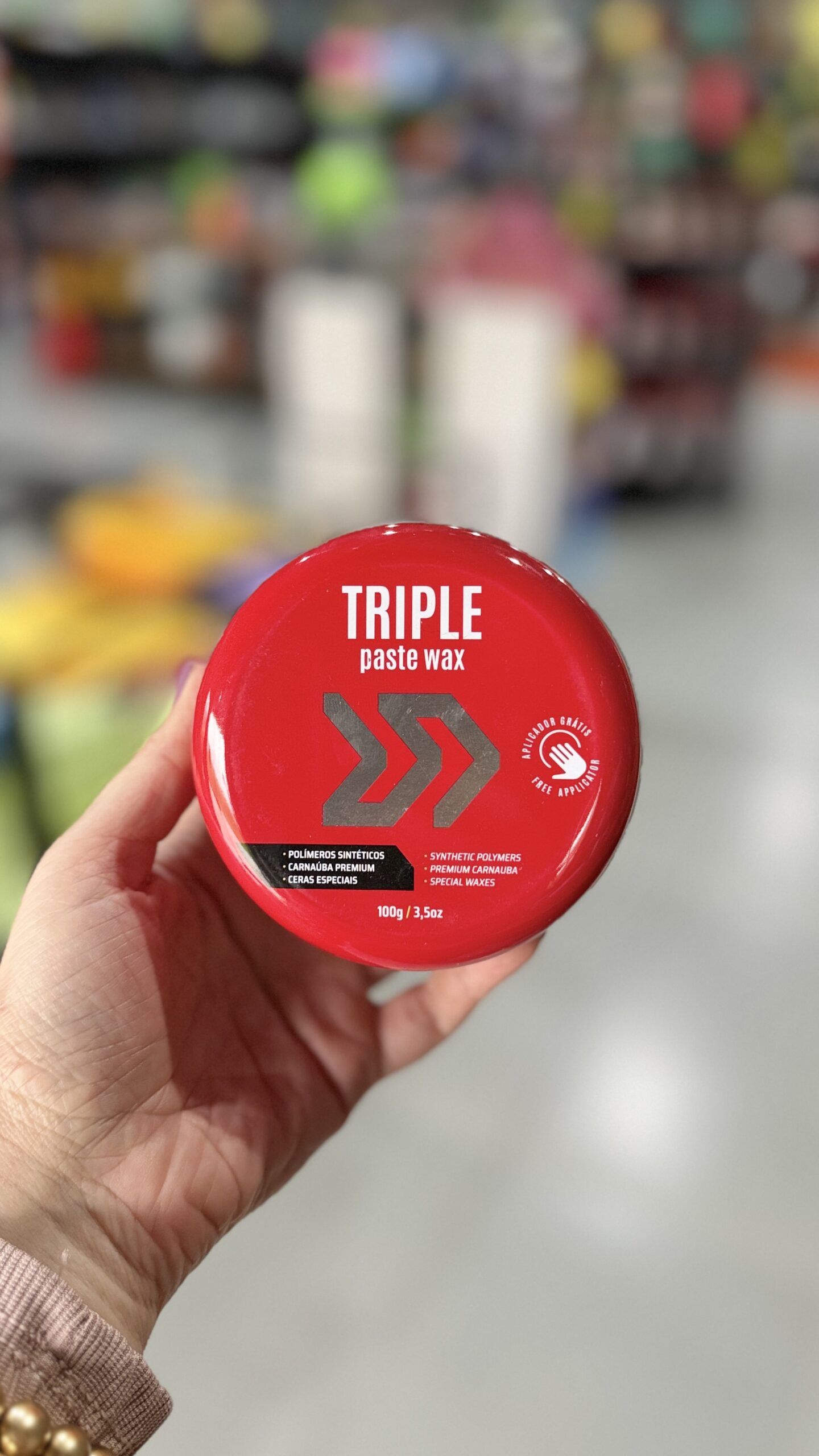 IMG_1330 (2) Cera de Carnaúba Triple Paste Wax 3 em 1 100g - Auto América - Imagem 1